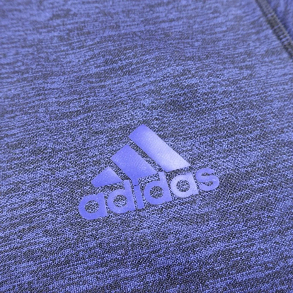 Adidas‎ Sweater Mens L Blue Logo ClimaWarm Pullover Sweatshirt Hoodie Athletic